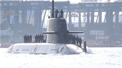 El submarino taiwanés Haikun (narval) (Foto: captura de vídeo)