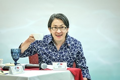 Hsiao Bi-khim durante su estancia en Palaos (Foto: CNA)