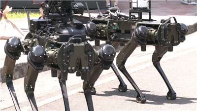 Perros robóticos de uso militar desarrollados por el Instituto Nacional de Ciencia y Tecnología Chung-Shan (NCSIST) (Foto: captura de vídeo)
