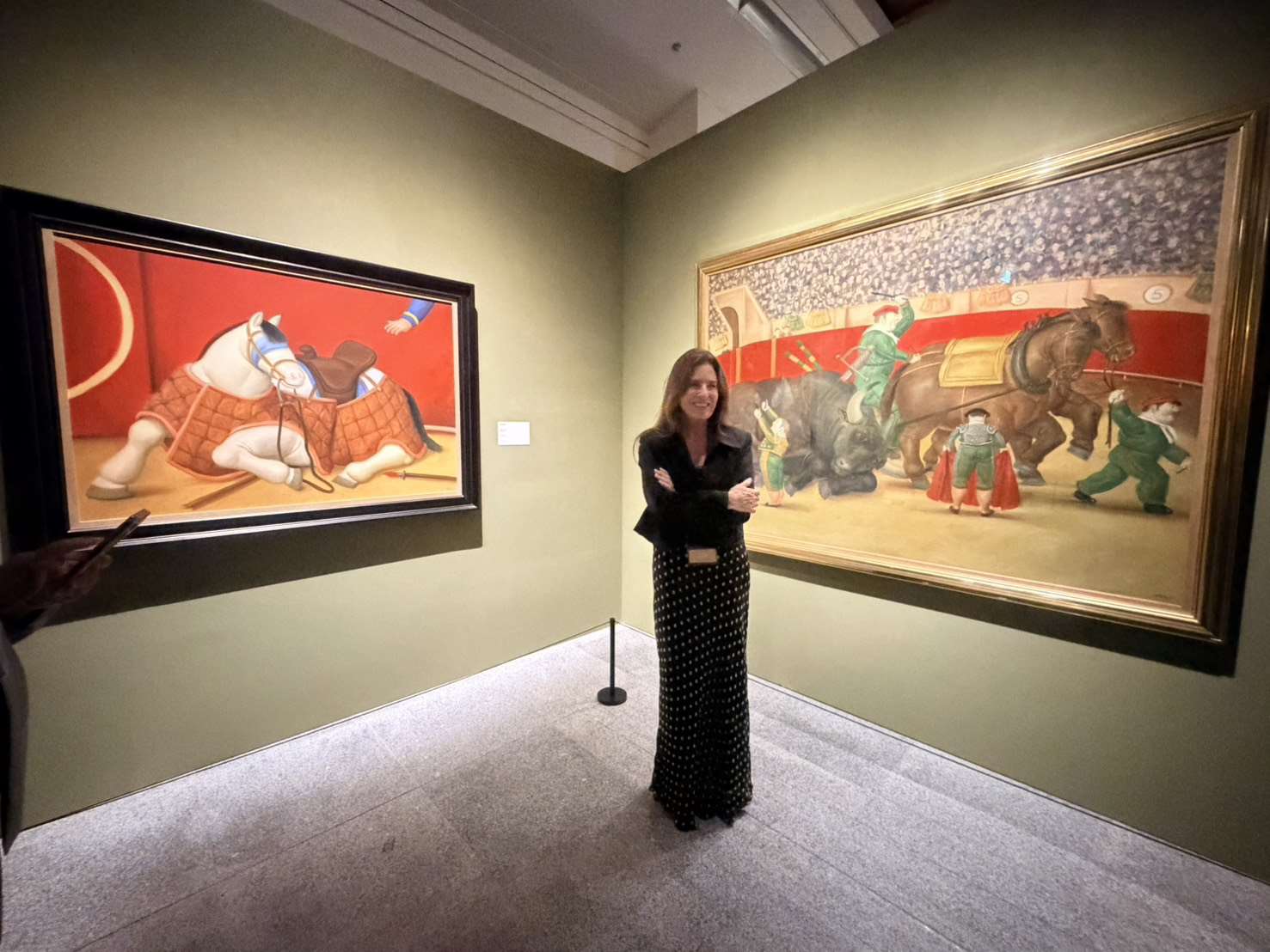 Lina Botero en la presentación de las obras de Fernando Botero. (Foto: Rti)