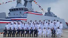 Incorporación del buque Danjiang a la Armada de Taiwán (Foto: CNA)