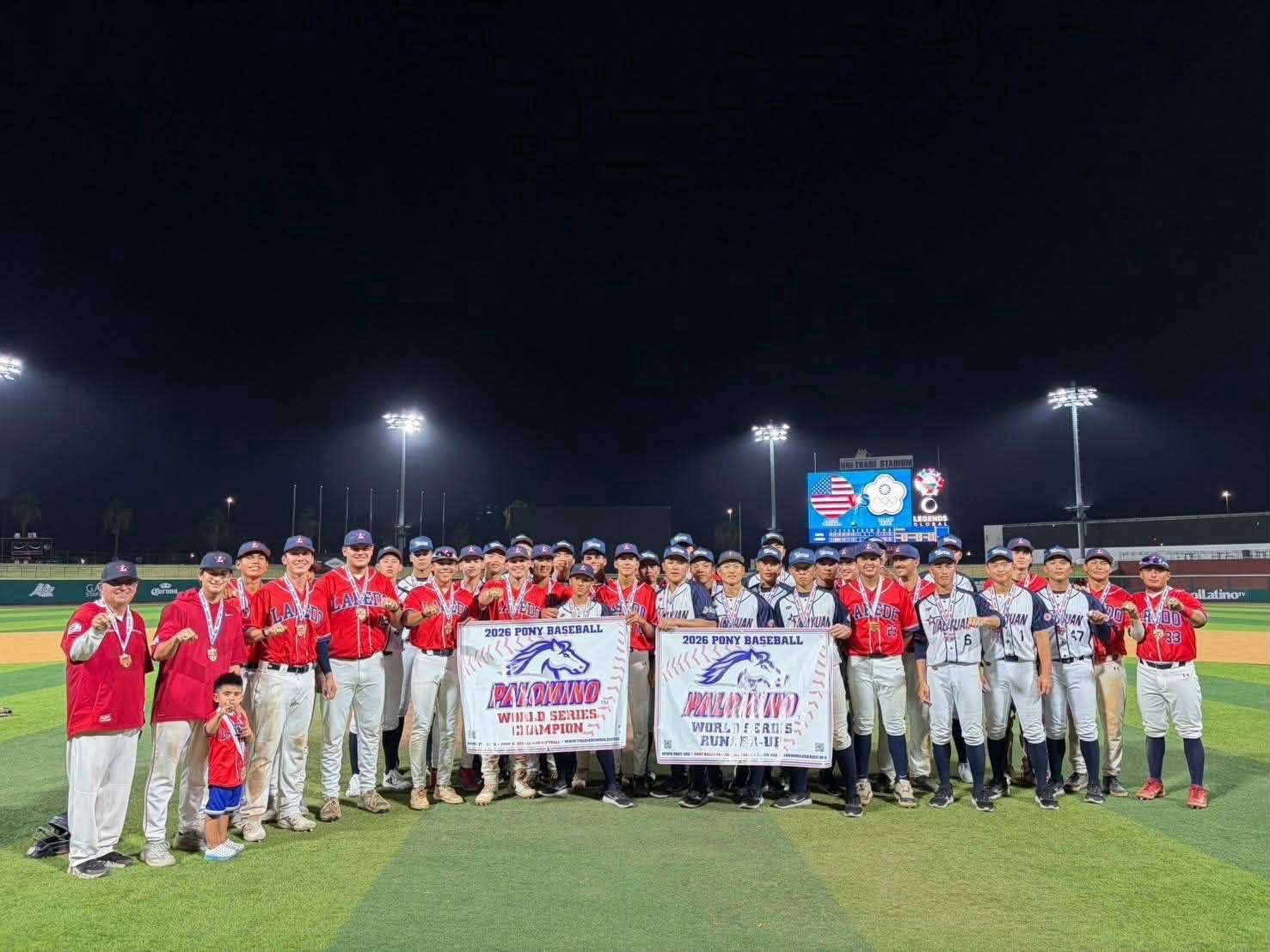 Equipo juvenil de béisbol de Taiwán subcampeón de la Serie Mundial de la Liga PONY (Foto: Oficina de representación de Taiwán en Houston)