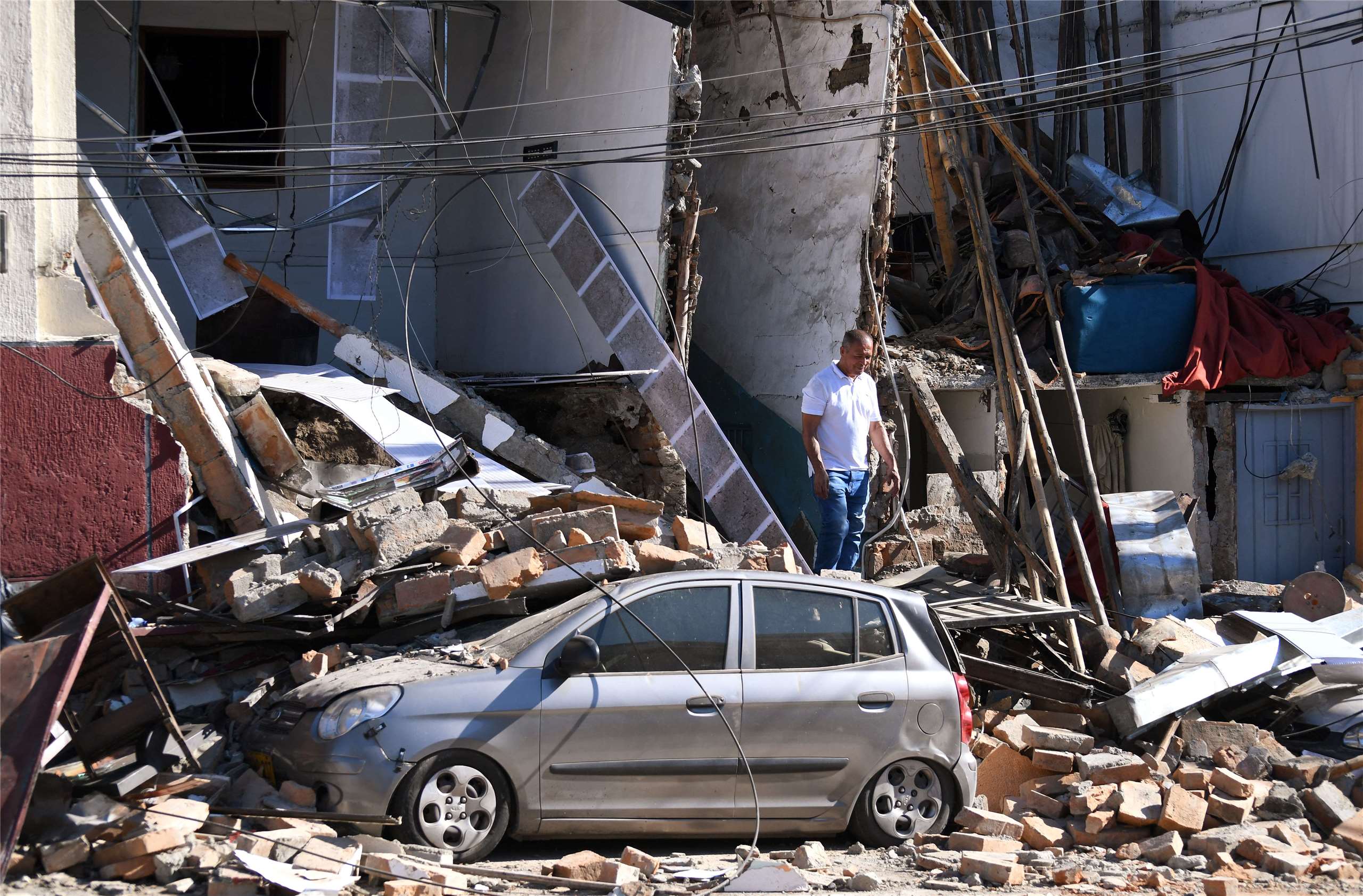 Fuerte terremoto en Colombia (Foto: AFP)