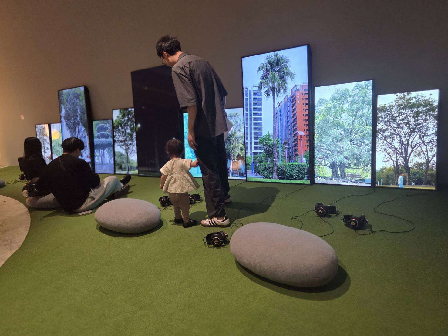 La exposición "Construyendo un Parque". (Foto: Rti) 