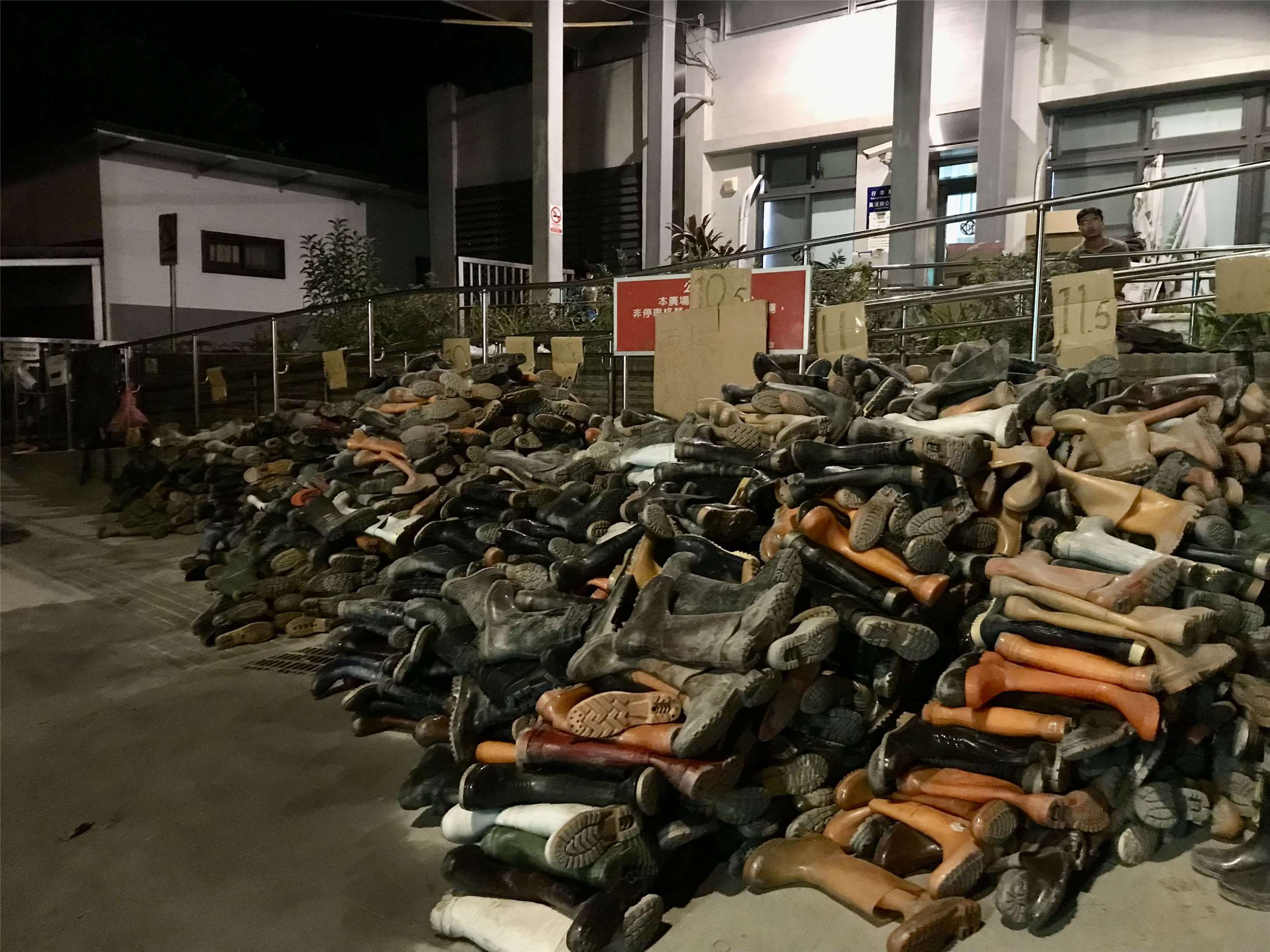 Reportage à Guangfu auprès des bénévoles mobilisés suite aux inondations (Image : Lisa Duffaud)