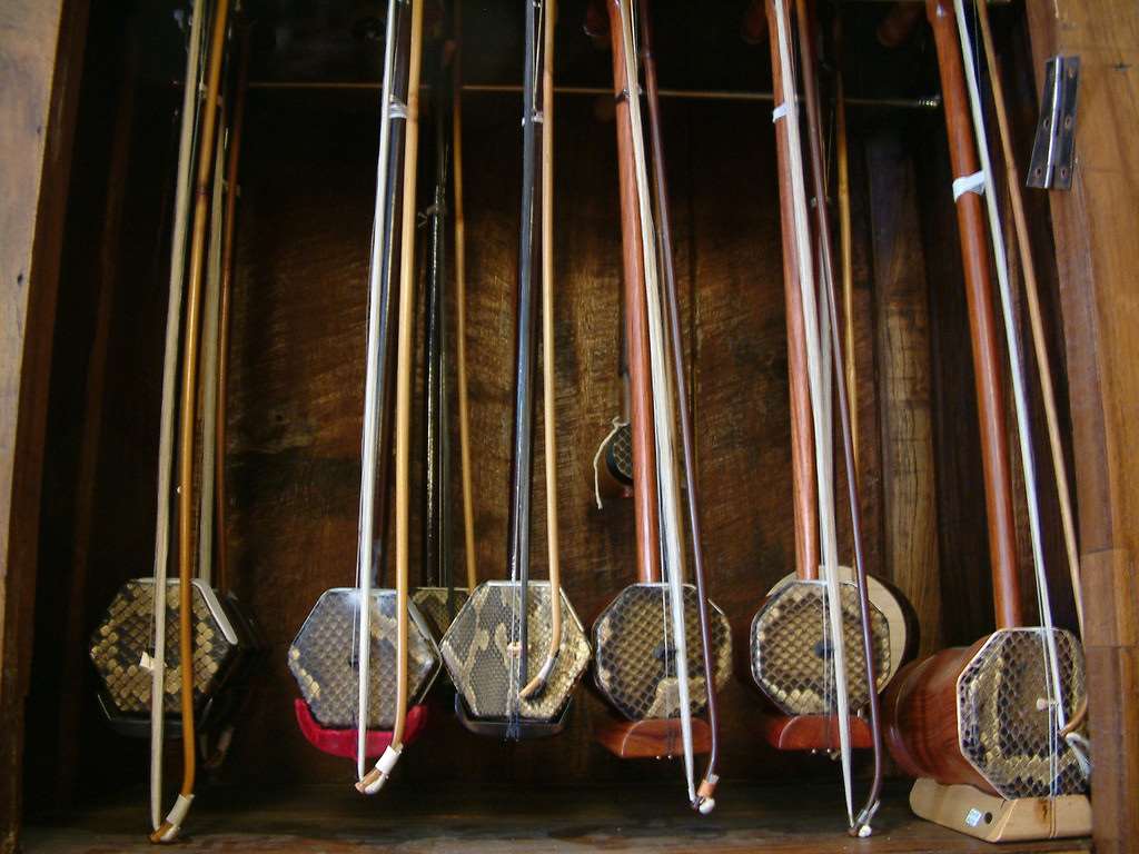 Violons chinois, erhu (image Flickr)
