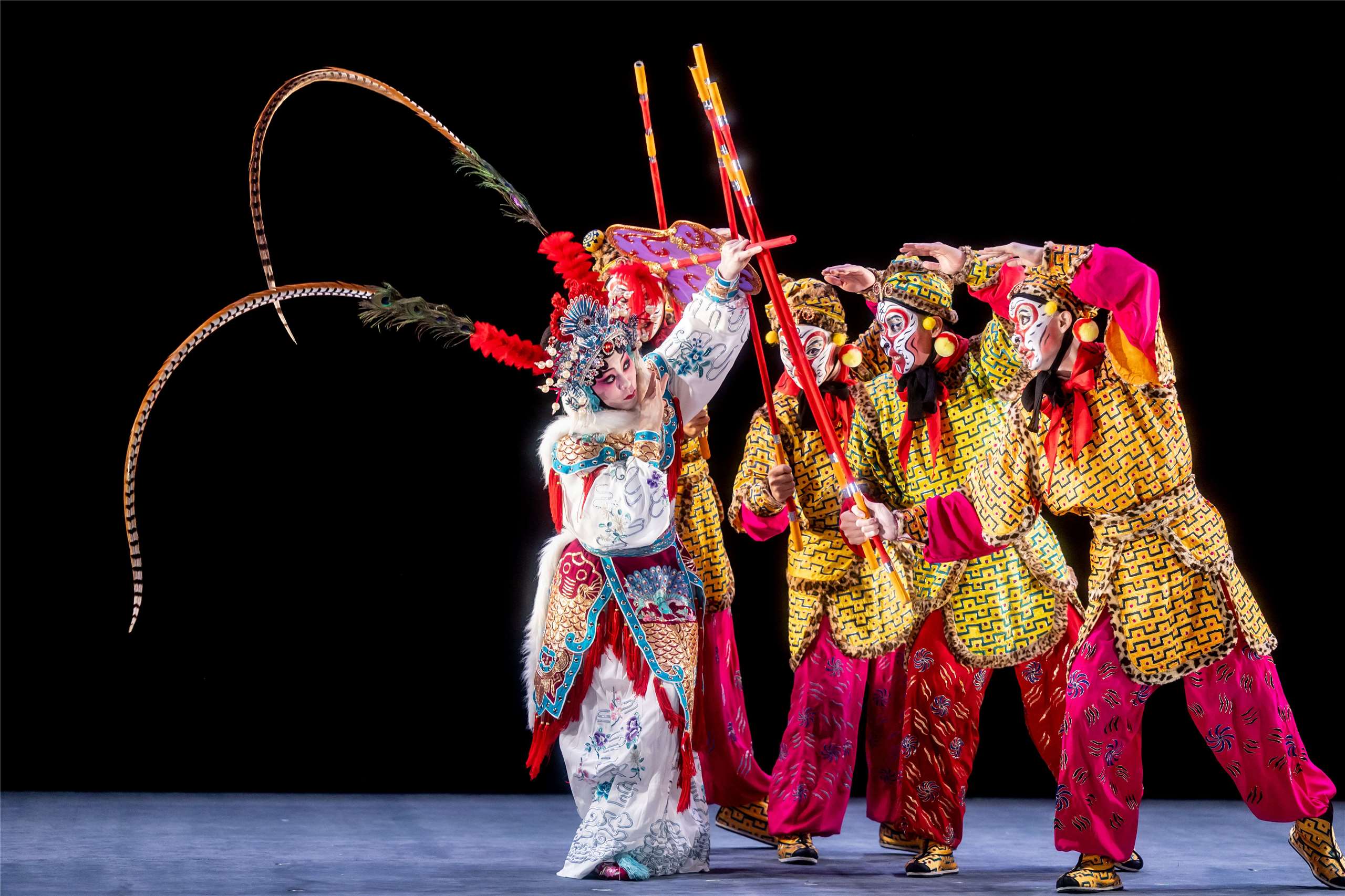 Spectacle "L'éventail de fer" de la compagnie de l'opéra de Pékin Guo Guang et de l'Ensemble Haut et Court (Photo YU YEH CHUN)