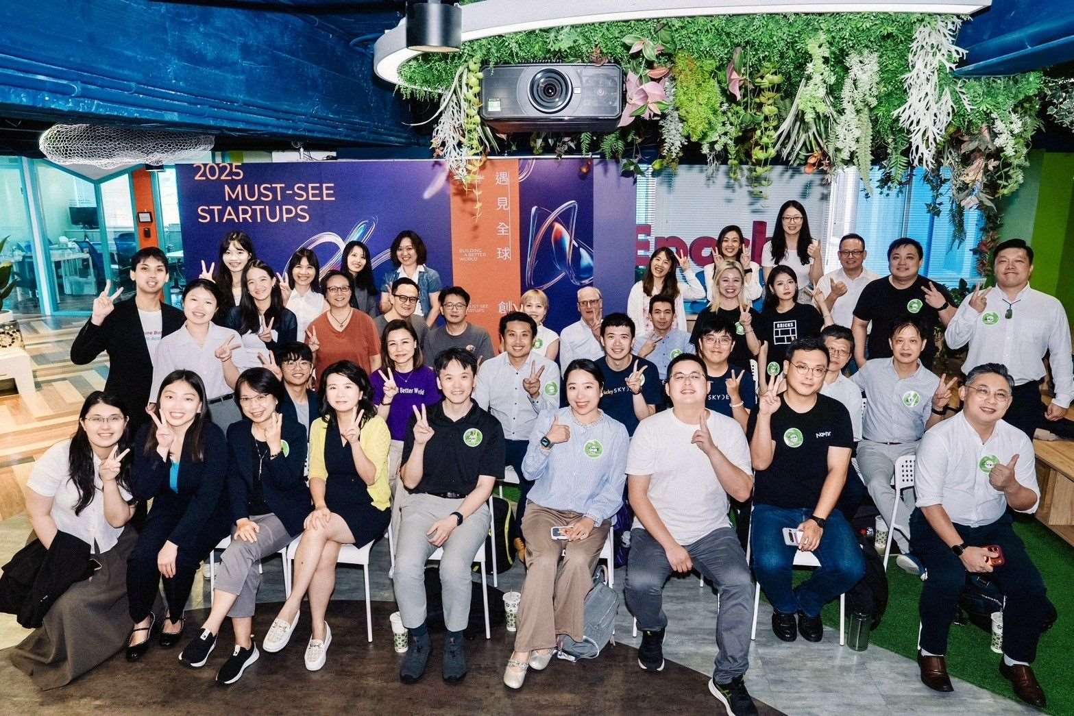 Les partipants au demoday 2025 de Garage + (photo Meet Global)