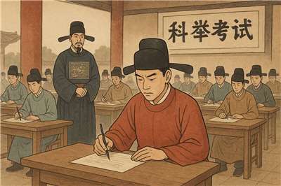 Lai Buyi passe l'examen impérial (illustration IA)