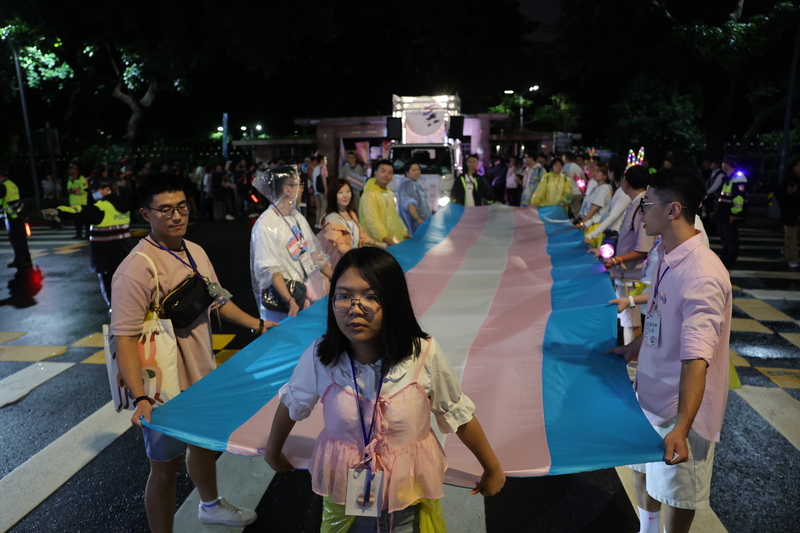 La 7e marche Trans a été organisée en amont de la marche des fiertés, à Taipei (photo CNA)