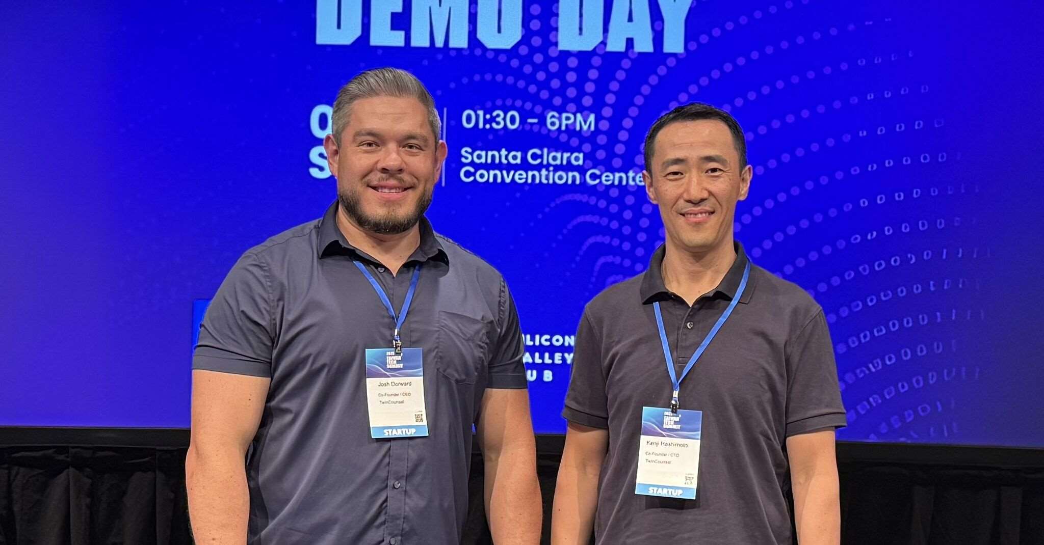 Josh Dorward et Kenji Hashimoto co-fondateurs de la startup en legaltech Twincounsel (photo linkedin Josh Dorward)