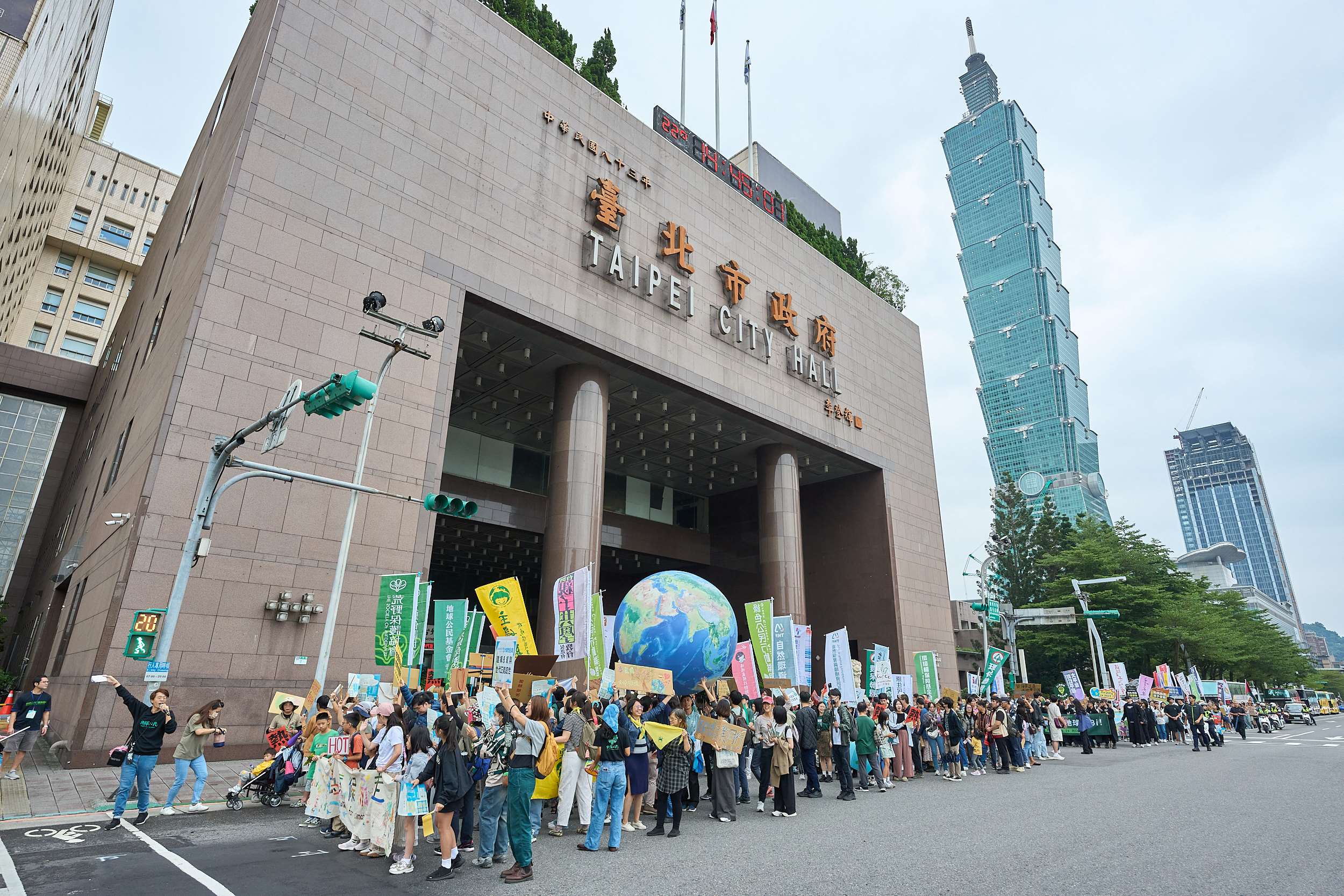 Marche pour le climat, samedi 1er novembre 2025 à Taipei (photo : 為氣候而走)