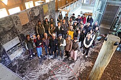 Espace d'exposition intérieur, au deuxième étage de la gare de Zhaoping (photto CNA)