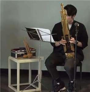 Yang Jibo, organiste à bouche (photo Rti)