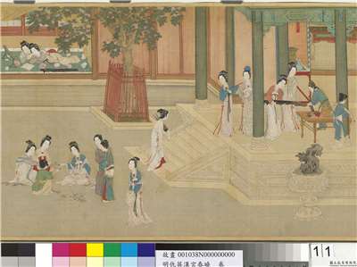 Image 1: Matin de printemps au palais Han (rouleau, source MNP)