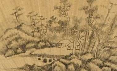 détail de peinture chinoise sur éventail, pour illustration (source MNP)