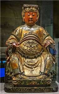 Statue de Mazu en bois, XIXe siècle (photo Wikipedia)