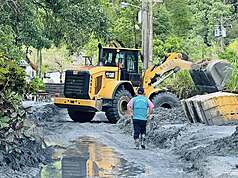 Les travaux de reconstruction après le débordement de la Fata'an dureront plusieurs années (photo CNA)