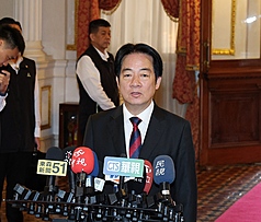 Le président Lai Ching-te (archives, CNA)