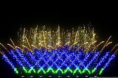 La ville de Tainan prévoit aussi un feu d'artifice pour le réveillon du Nouvel An à Yonghua (photo CNA de l'an dernier)
