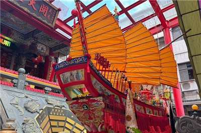 Bateau divin du temple Hsikuan à Yilan (photo, temple Hsikuan)