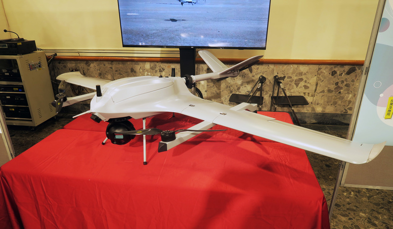 Modèle de drone montré par l'Institut national des sciences et technologies Chung-Shan de Taïwan le 3 juin 2025 (photo CNA)
