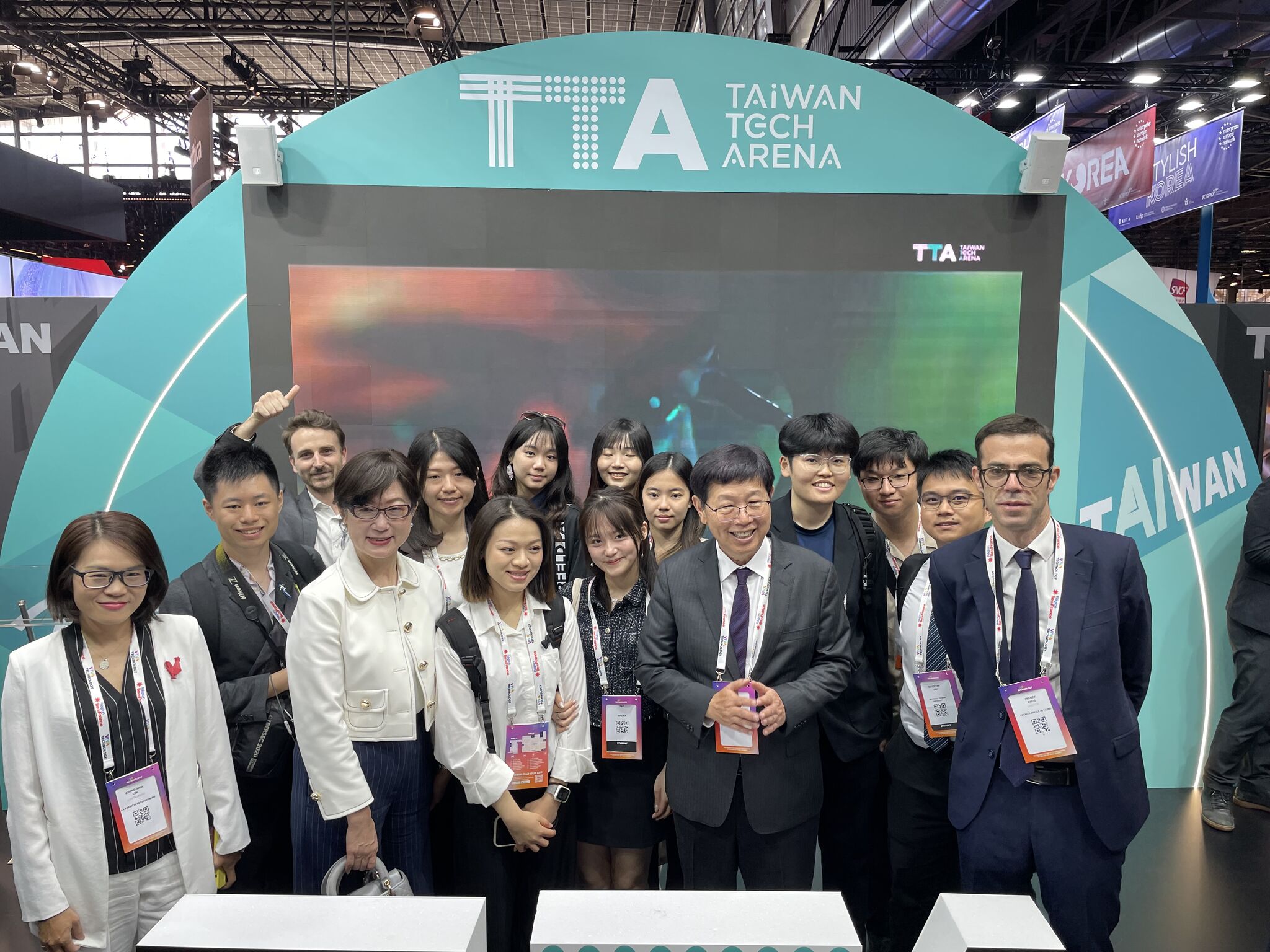 Le groupe de Taïwanais issus du monde de la Tech en visite en France (Adrien Malguy)