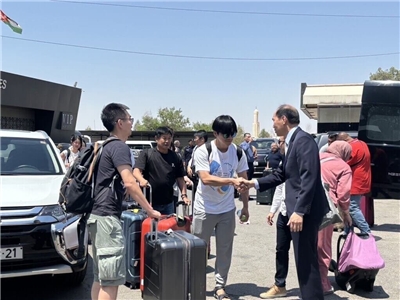 Les ressortissants taïwanais évacués d'Israël arrivent en Jordanie (photo, MOFA)