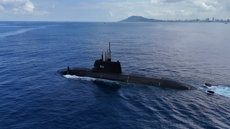 Le sous-marin taïwanais Haikun est fabriqué par Taiwan Shipbuilding, sans éléments importés de Chine
(photo CNA, fournie par Taiwan Shipbuilding)