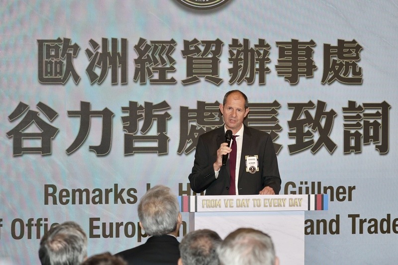 Lutz Güllner, directeur du Bureau économique et commercial européen à Taipei (photo : CNA)