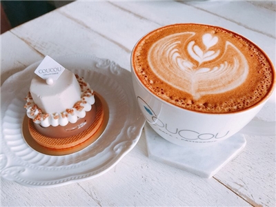 Les dessins sur la crème des cafés au lait (latte art) est devenu une spécialité à Taïwan ! (photo : RTI)