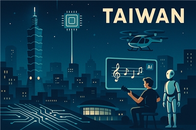 Illustration revue des startups à Taiwan (photo générée par Chat GPT)