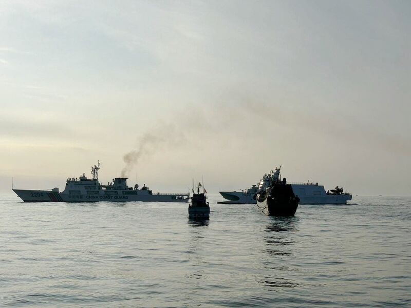 Un chalutier taïwanais entré en collision avec un bateau de pêche chinois dans les eaux de l'archipel Pescadores (photo : garde-côtes de Taïwan)