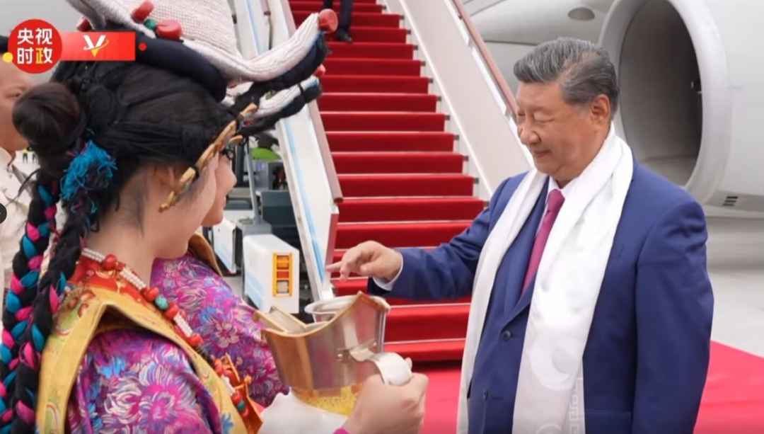 Le président chinois Xi Jinping s'est rendu à Lhassa la semaine dernière pour le 60e anniversaire de la Région autonome du Tibet (Image : Weibo)