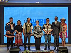 La Vice-Présidente Hsiao Bi-khim a assisté à l'ouverture de  la Conférence annuelle du Réseau mondial des médias autochtones à Taipei (photo : CNA)
