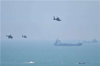 Photo d'un exercice militaire chinois (AFP)