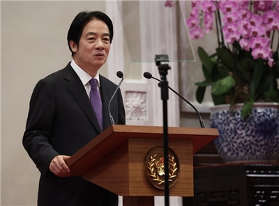 Le Président Lai Ching-te s'exprime suite aux résultats du référendum sur le redémarrage de la 3e centrale nucléaire. (Photo : palais présidentiel)