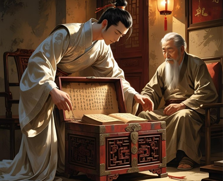 Le précieux coffret de la ruse, illustration générée par IA