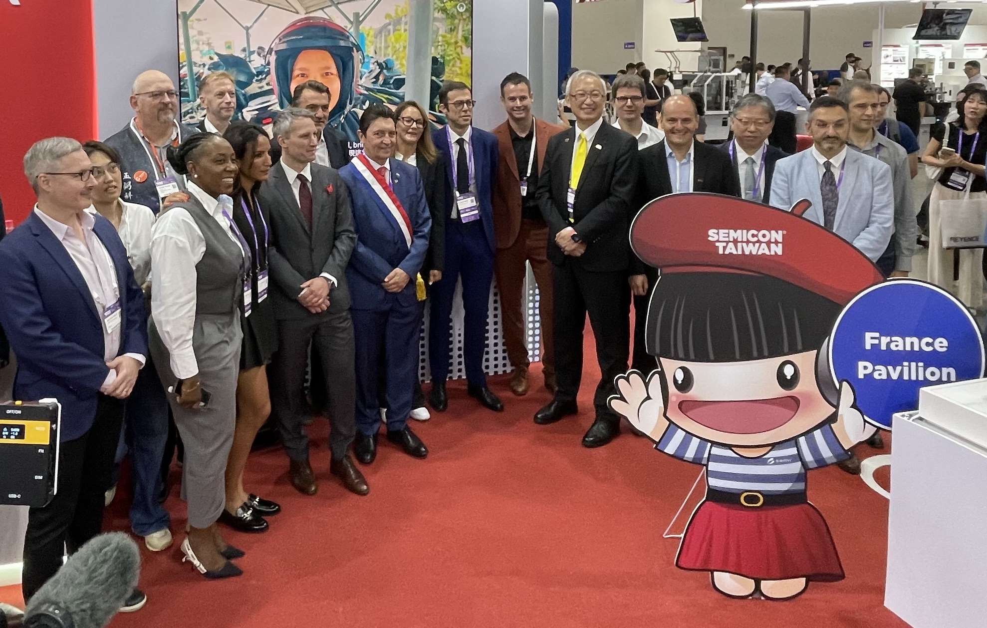 Inauguration du pavillon Choose France à SEMICON Taiwan 2025 (photo Rti)