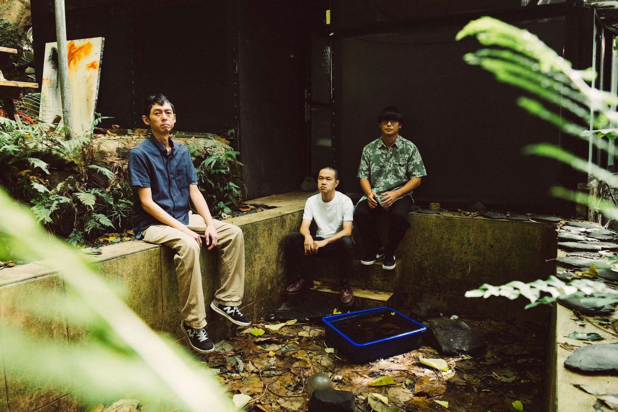 The Admonished Trio - (de g à d) Wayne Liu, Sanyoo et Huang Chih-ch’in (photo courtesy of JDBG)