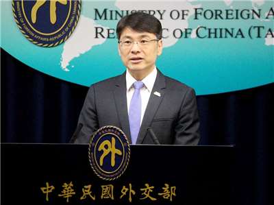 Le porte-parole du ministère des Affaires étrangères Hsiao Kuang-wei (蕭光偉) (Photo RTI)