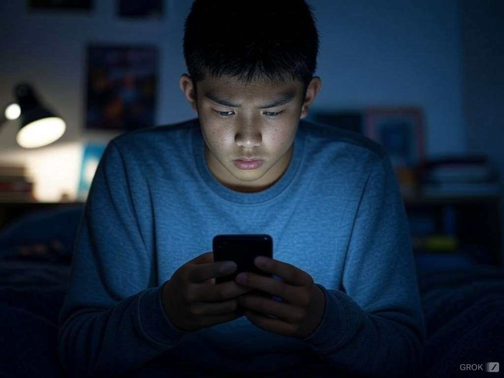 Addiction et dépendance à Internet, illustration générée par IA