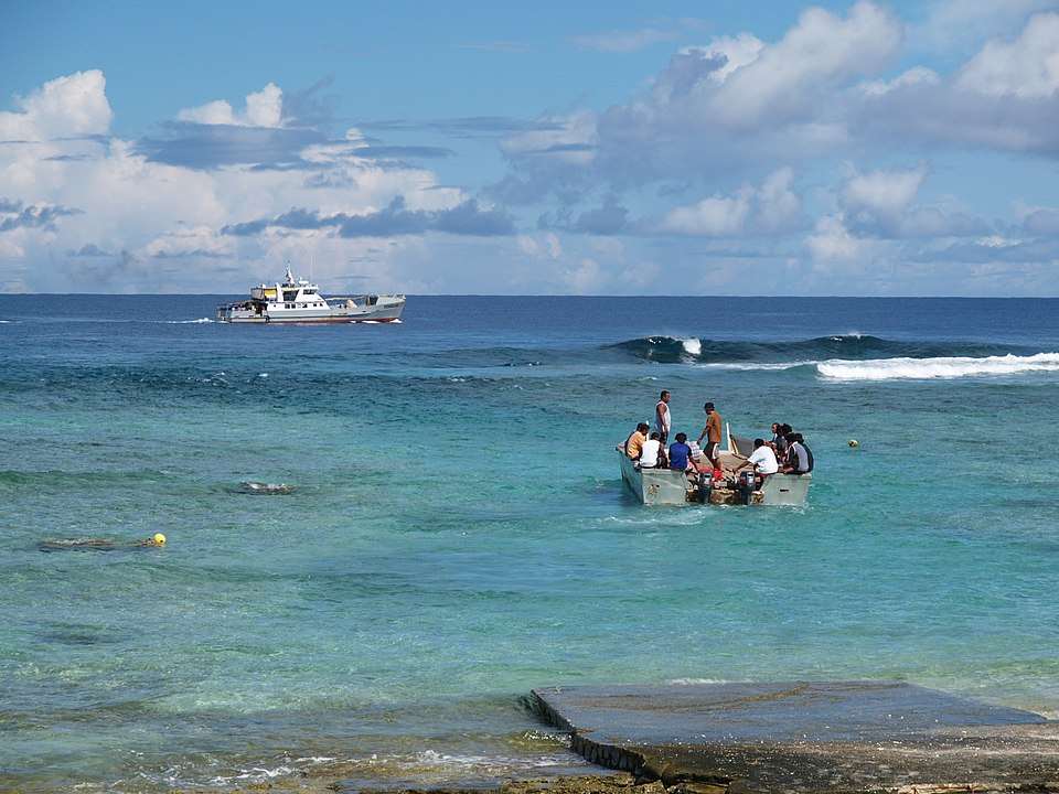 Le lagon de Nukunonu, dans l'archipel des Tokelau (Image : CloudSurfer at English Wikipedia, CC BY-SA 3.0 , via Wikimedia Commons)