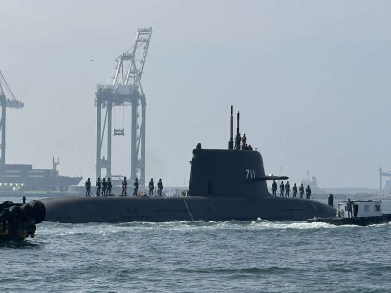 Le sous-marin Haikun effectue son 7e test en mer (photo CNA)
