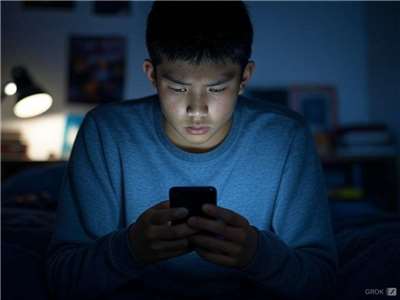 Addiction et dépendance à Internet, illustration générée par IA