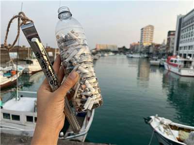 XiaoLiuqiu fait la guerre aux mégots par le toursime responsable (photo CNA)