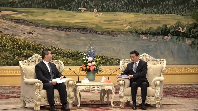 Visite du KMT en Chine (Image : CNA)