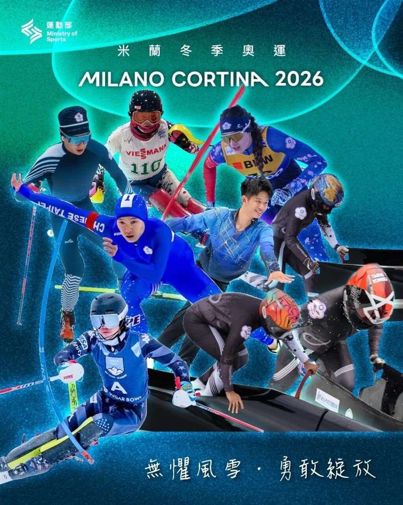 Les athlètes taïwanais qualifiés pour les JO d'hiver (source: FB du ministère des Sports)