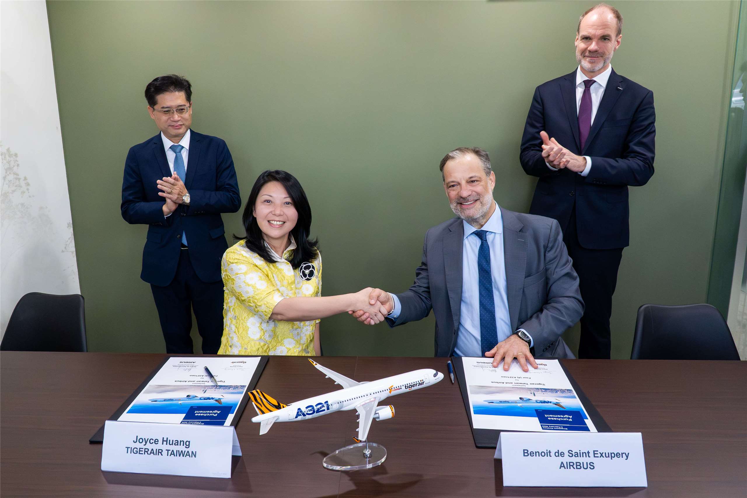 La compagnie TigerAir Taiwan signe un accord avec Airbus pour l'acquisition de quatre A321neo (photo fournie par Airbus)
