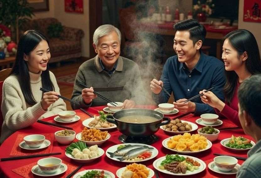 La période du nouvel an n'est pas toujours synonyme de bonheur et d'unité familiale, contrairement à l'image traditionnellement véhiculée (Image générée par IA)